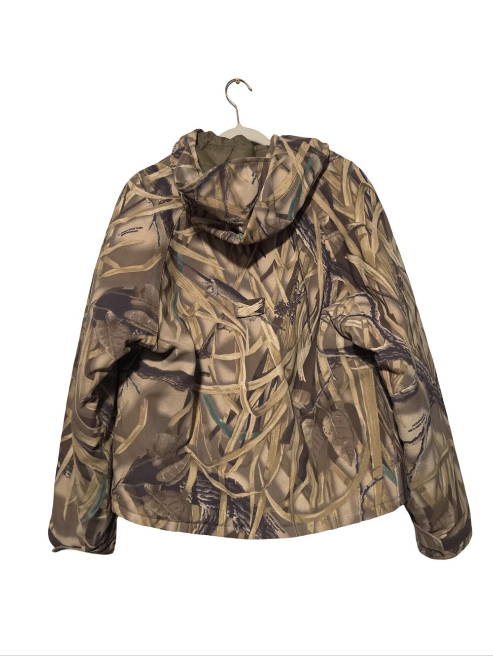 VINTAGE 90s WALLS Hunting Jacket Mens Medium Brown Advantage Wetlands Camo USA - Picture 8 of 13